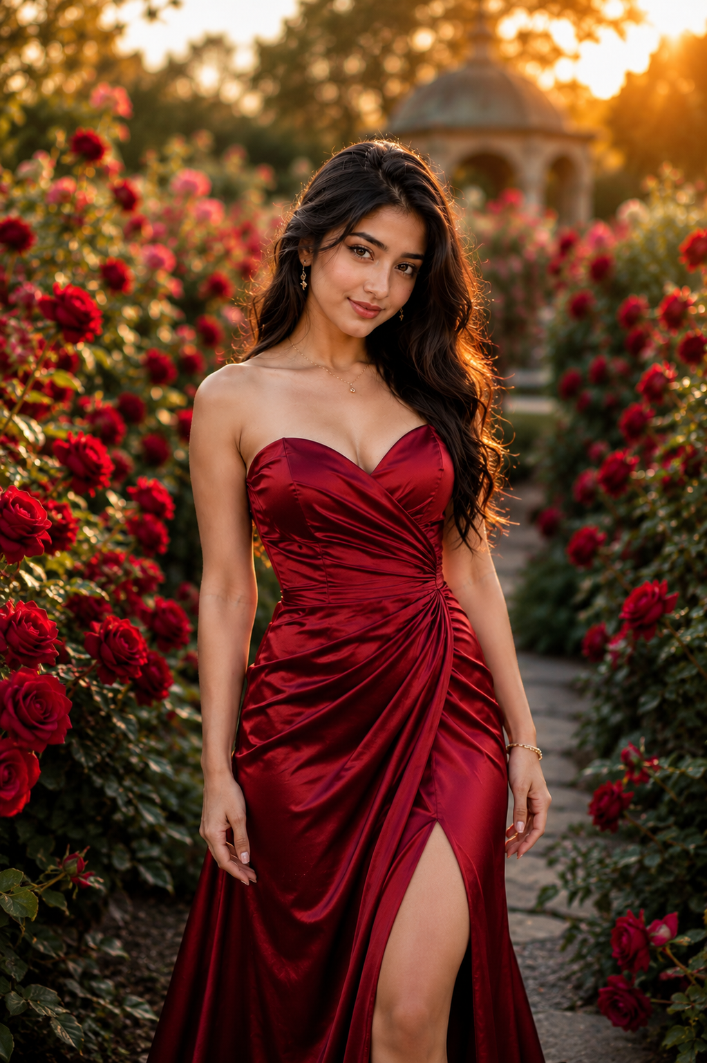 Priya in Red Dress