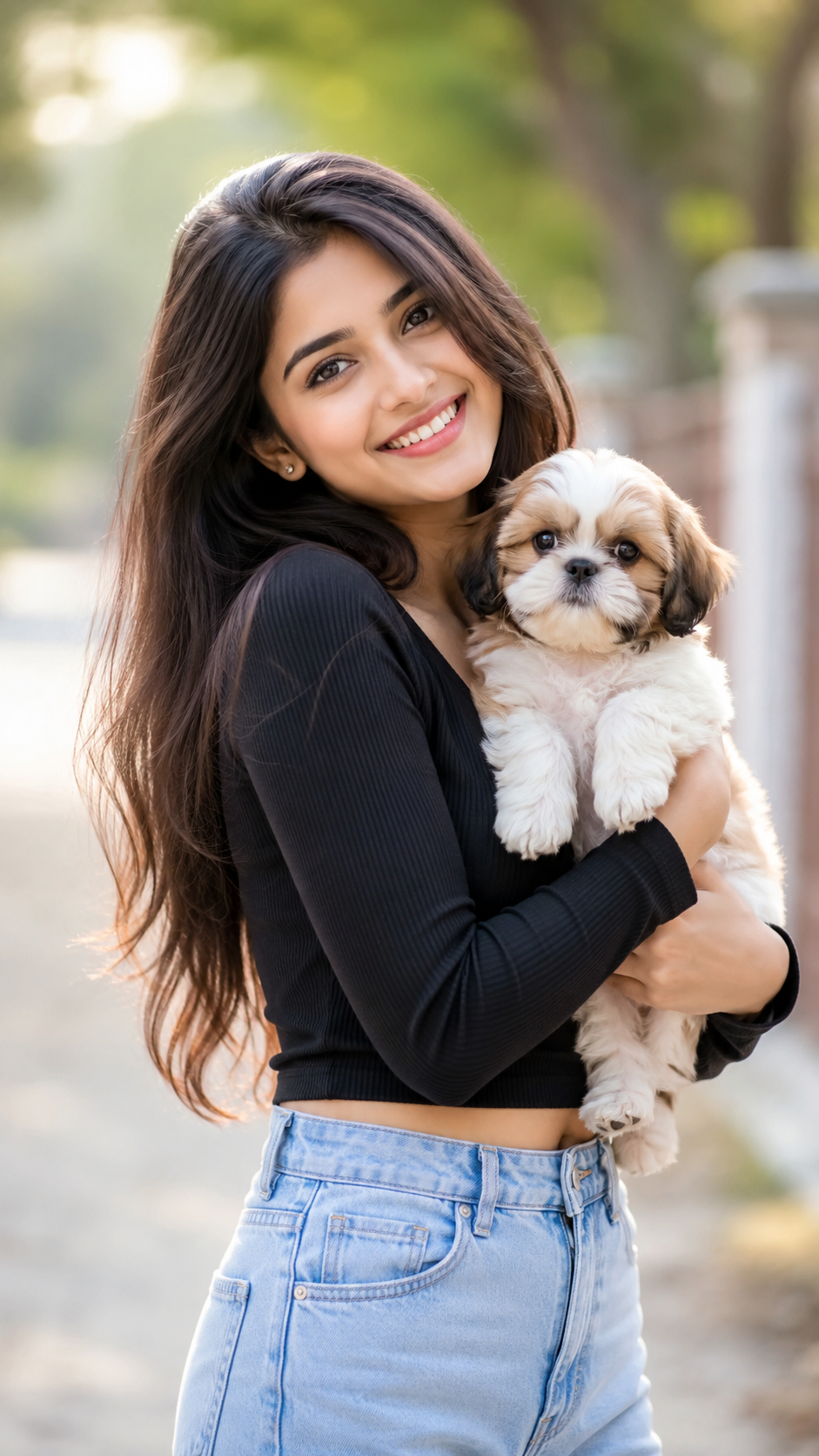 Ira Cute Girl with Puppy